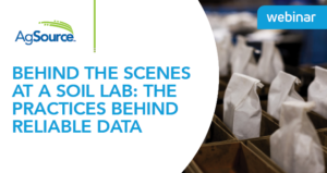 Image of behind the scenes at a soil lab: the practices behind reliable data webinar