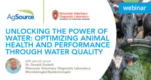 Image of unlocking the power of water: optimizing animal health and performance through water quality webinar
