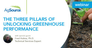 Image of the three pillars of unlocking greenhouse performance webinar